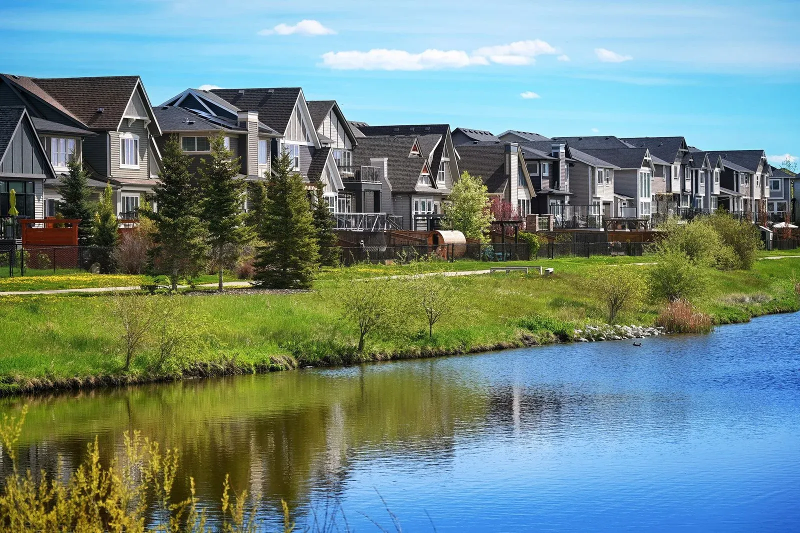 Newer suburban homes in West Bedford, Nova Scotia