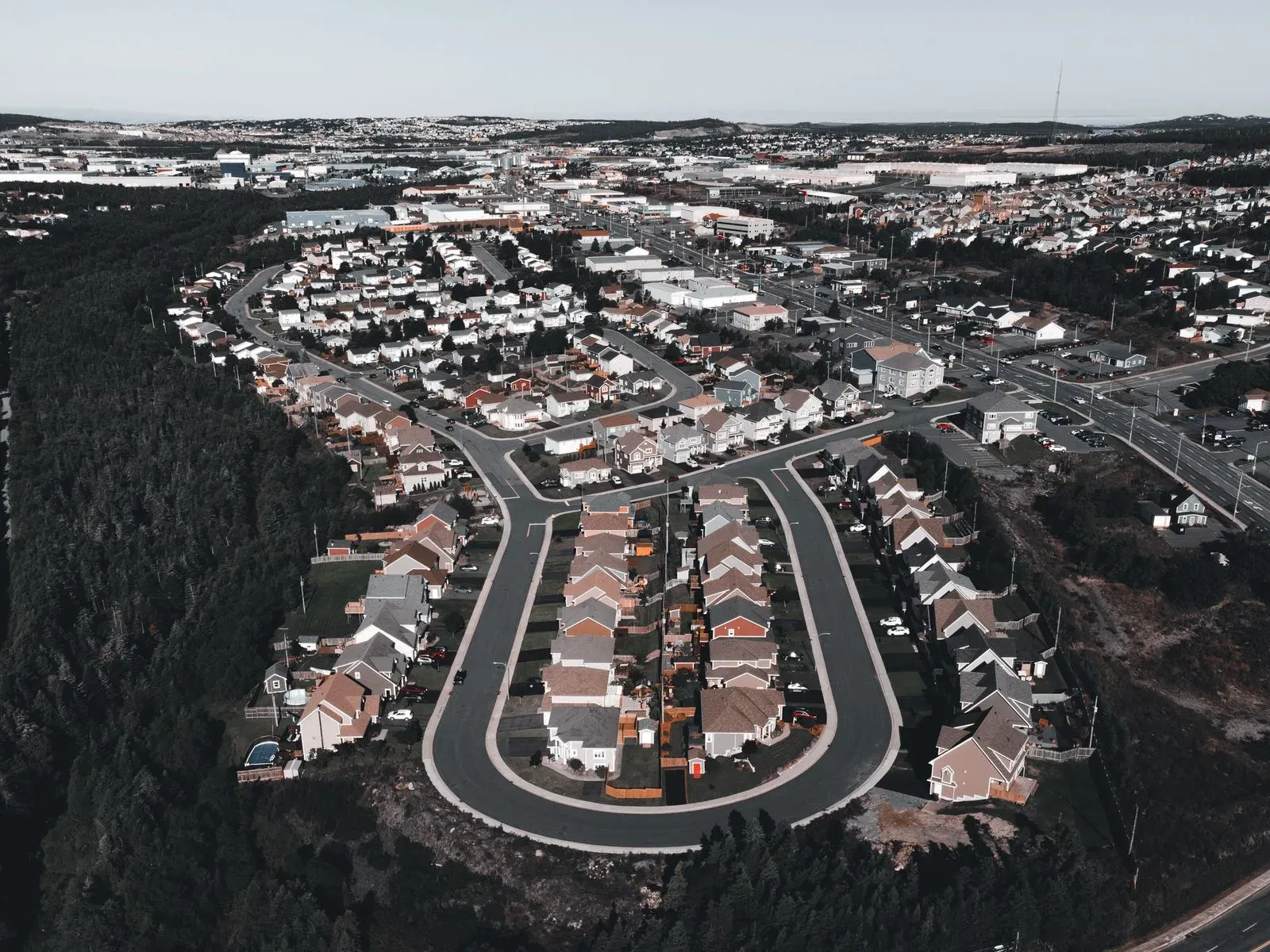 Residential street in Truro with a mix of older and newer homes